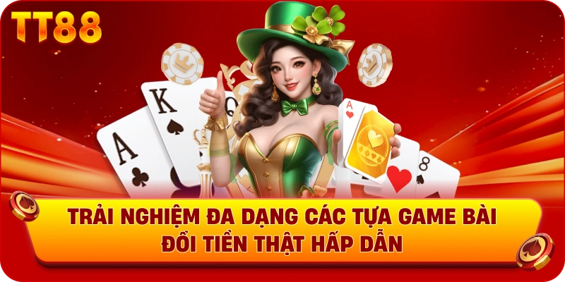 Trải nghiệm đa dạng các tựa game bài đổi tiền thật hấp dẫn