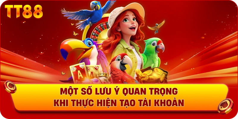 Một số lưu ý quan trọng khi thực hiện tạo tài khoản